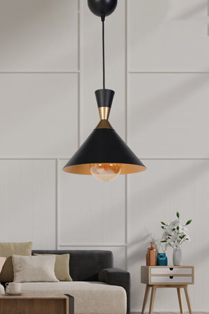 Voile Pendant Lamp Chandelier Black