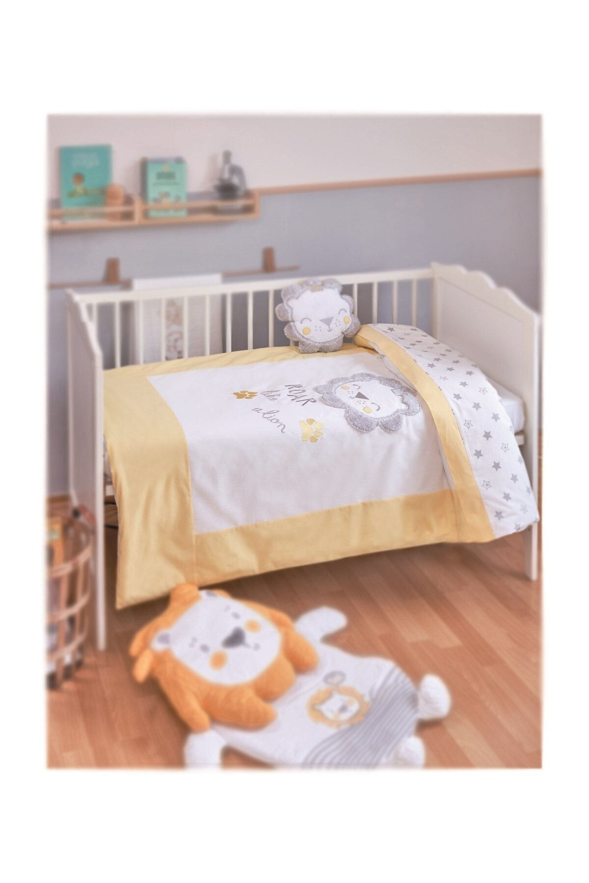 Baby Boy Lion Lion Pattern Duvet Cover Set