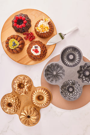 Griss Four In One 4-teilige goldene Kuchenform