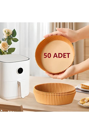 Airfryer Fritteuse Backpapier - Airfryer-Einlagen Air Fryer-Xiaomi-Philips Ölfrei Tefal-Kumtel-Mi