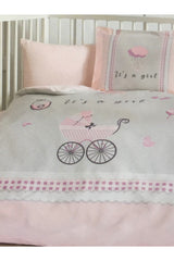 Ranforce Baby Duvet Cover Set Jouets Pink