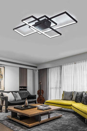 Tetris Modern Design Black Led Plophonier Chandelier