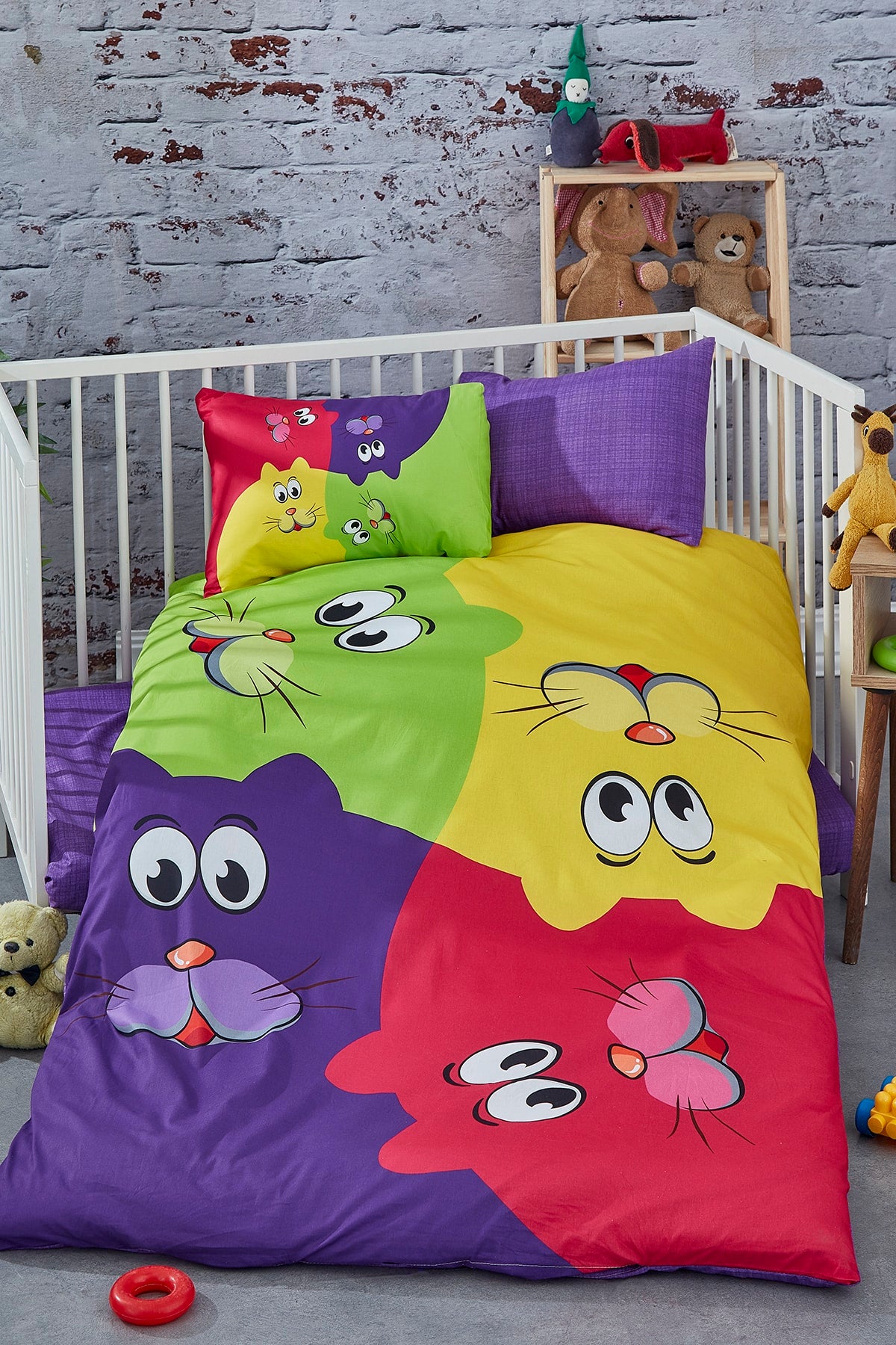 Digital Printed 3D Cotton Baby Duvet Cover Set