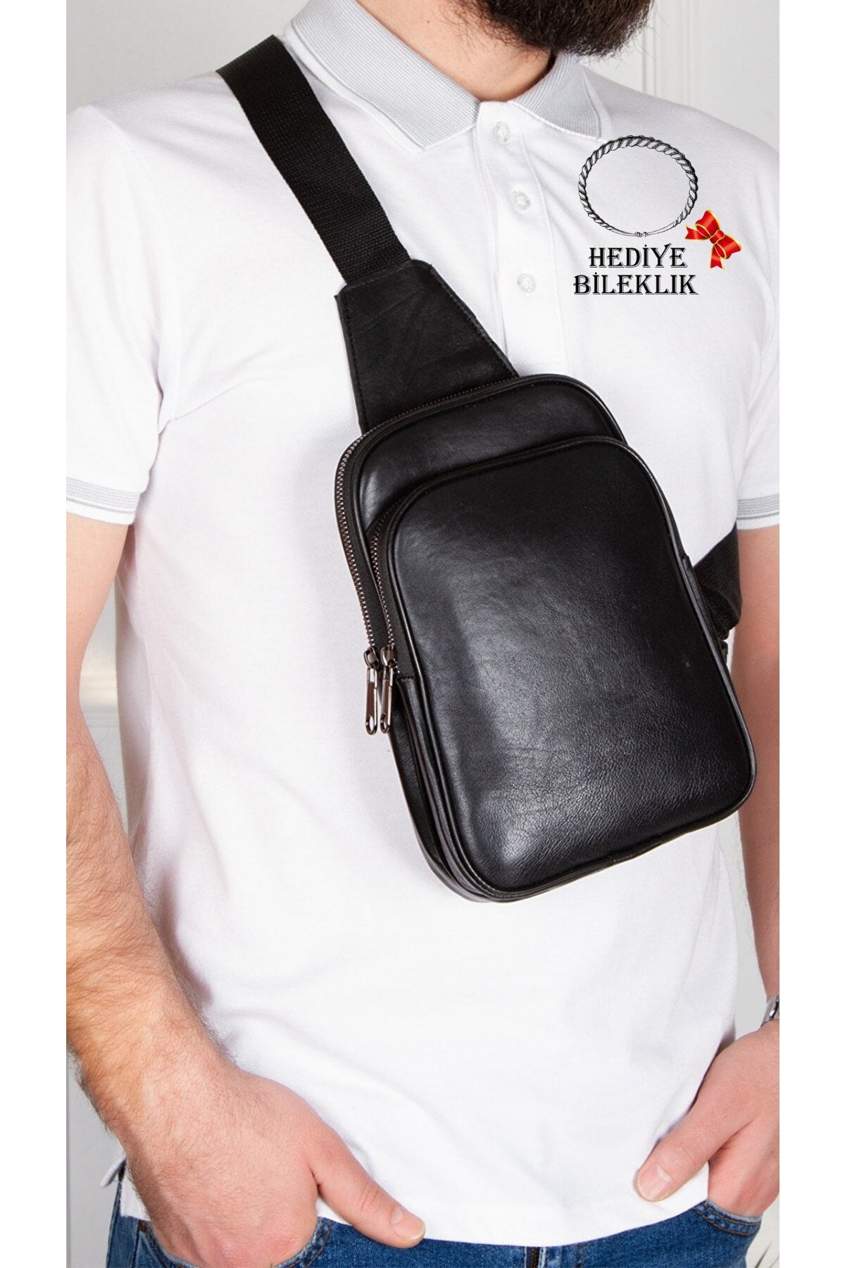 Alva Clup Leather Crossbody Bag Bodybag