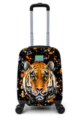 Kids Black Tiger Patterned Luggage 16758