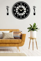 Decorative Wall Clock Vase Painting - Swordslife