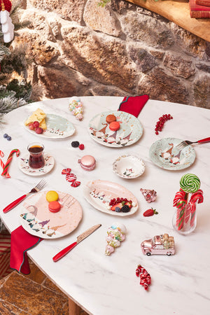 Fun Midget New Year New Year 26 Pieces 6 Person Breakfast Set Set