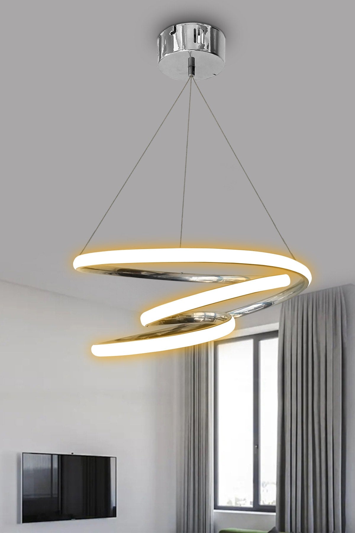 Chrome Galaxy Daylight Led Chandelier