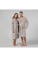 Solid Unisex Bathrobe Mink - Swordslife