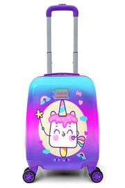 Kids Colorful Batik Unicorn Ice Cream Pattern Kid Suitcase 16721
