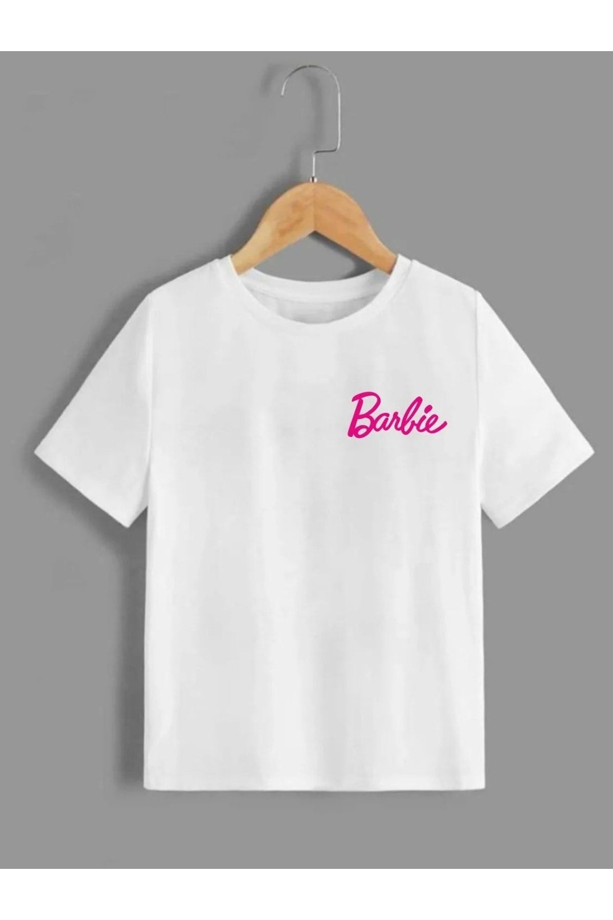 Weißes Kinder-T-Shirt mit Barbie-Aufdruck