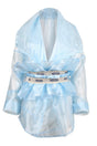 Special Design Couture Organza Pleated Silk Blouse - Swordslife