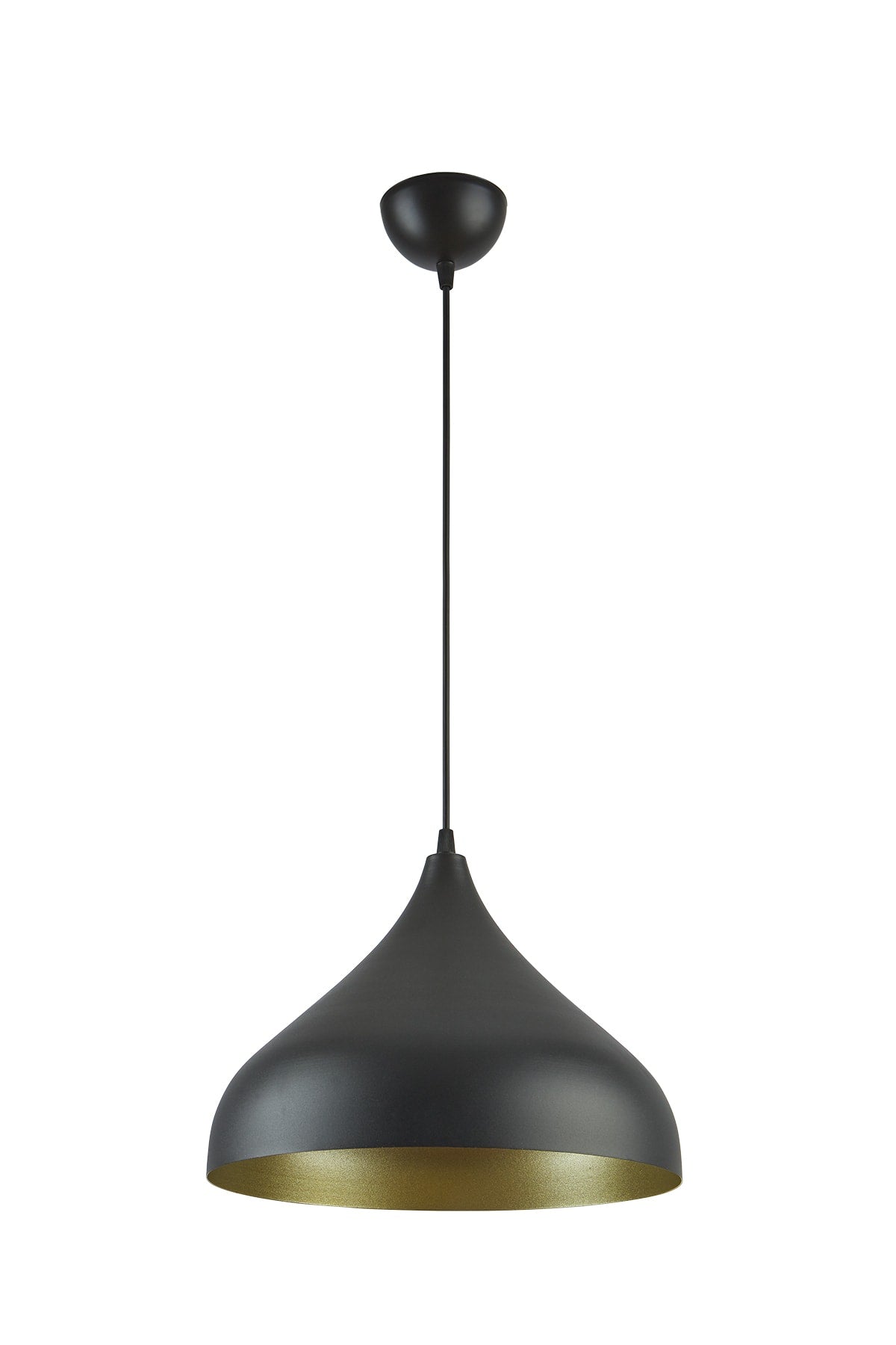 Reyes Special Design Retro Rustic Metal Cafe-Kitchen Black Single Pendant Lamp Chandelier