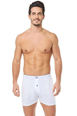 4 Pieces White Combed Cotton Boxer