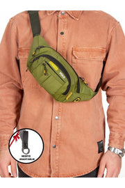 Unisex Impertex Fabric Headphone Outlet Waterproof Shoulder And Waist Bag Cross Strap