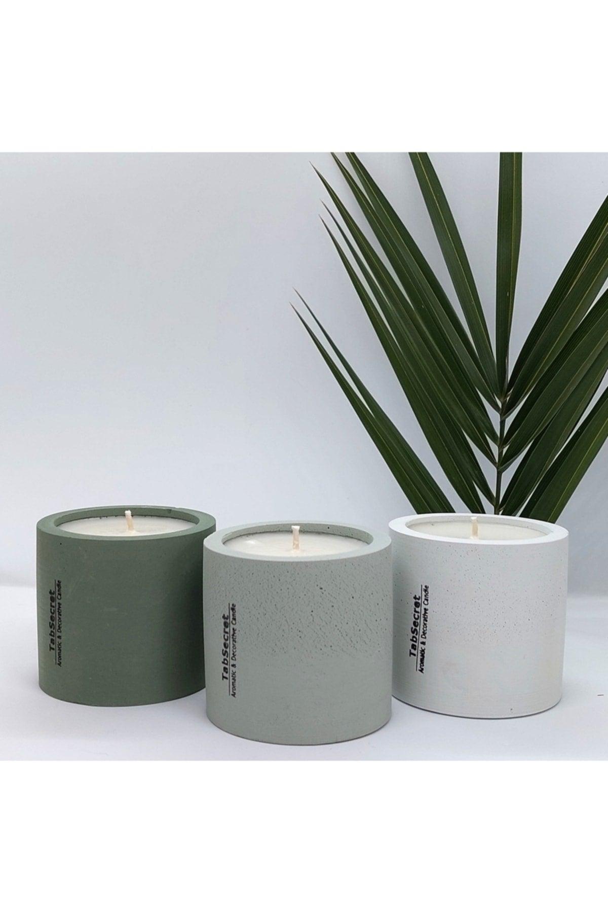 Peace And Tranquility / Green Nature Breeze Flavored Candle Set of 3 Christmas - Swordslife