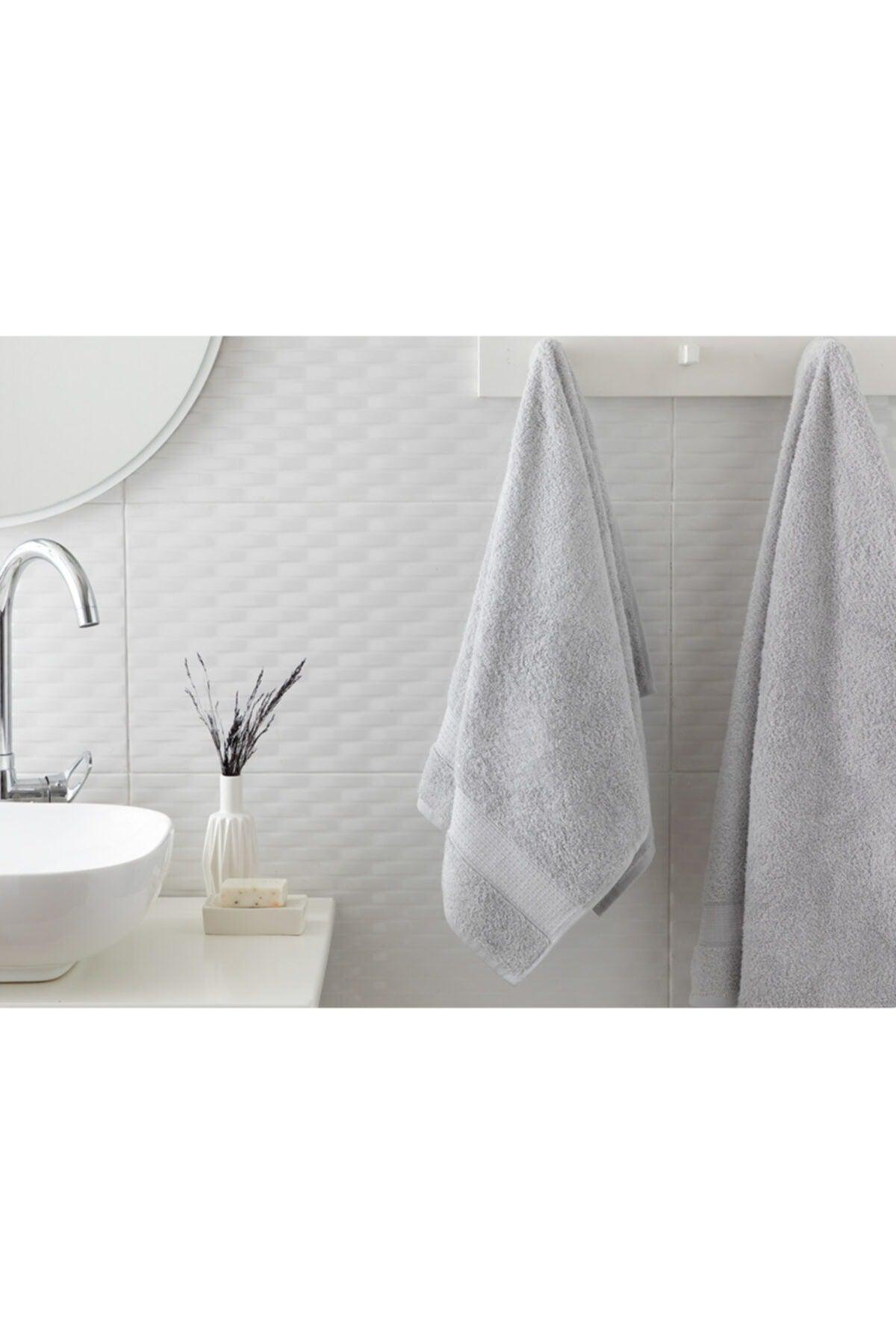 Pure Basic Face Towel 50X90 Cm Gray - Swordslife