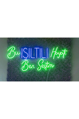I Chose This Luminous Life Written Neon Led Lighting Sign Beauty Center Decoration - Swordslife