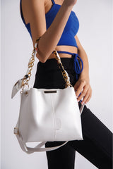 White Women's Shawl Hand And Shoulder Bag BG1121-301-0004