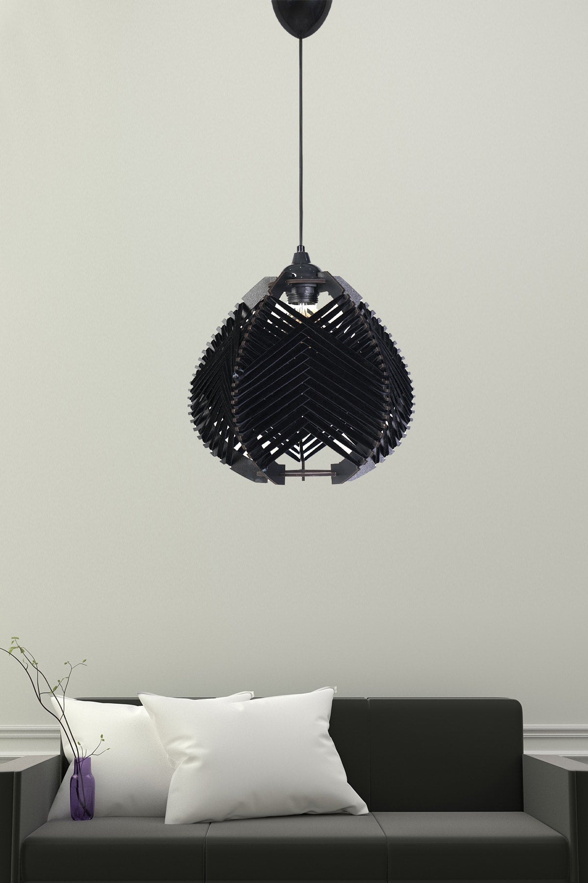 Lierre Pendant Lamp Chandelier Black