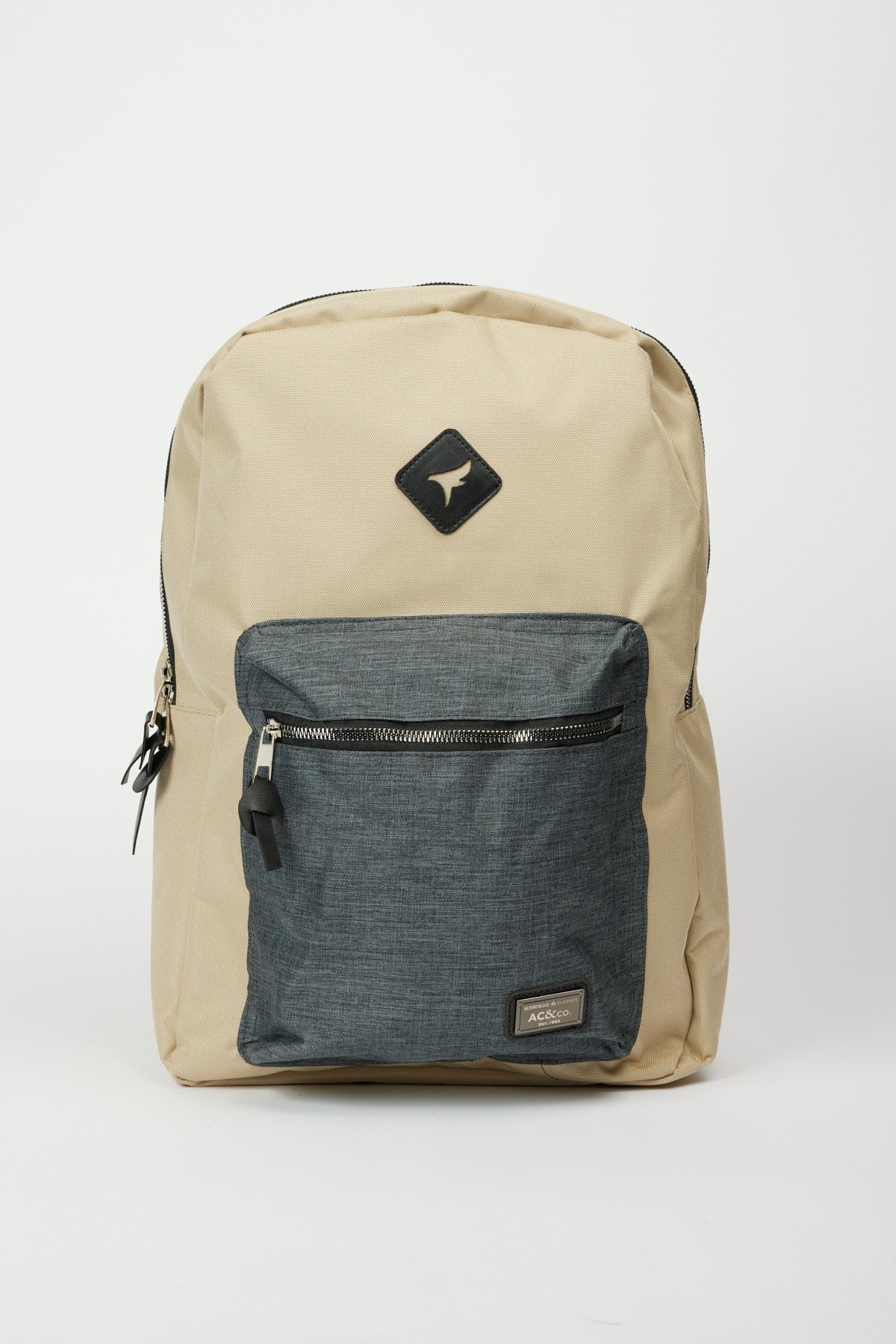Men'S Mink-Antrasti Logo School-Backpack