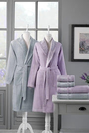 Bathrobe Set Dory Gray Lilac - Swordslife