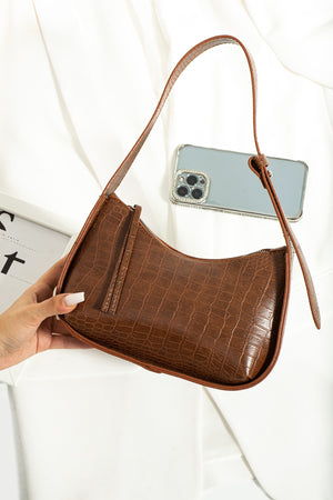 Women'S Crocodile Baguette Bag