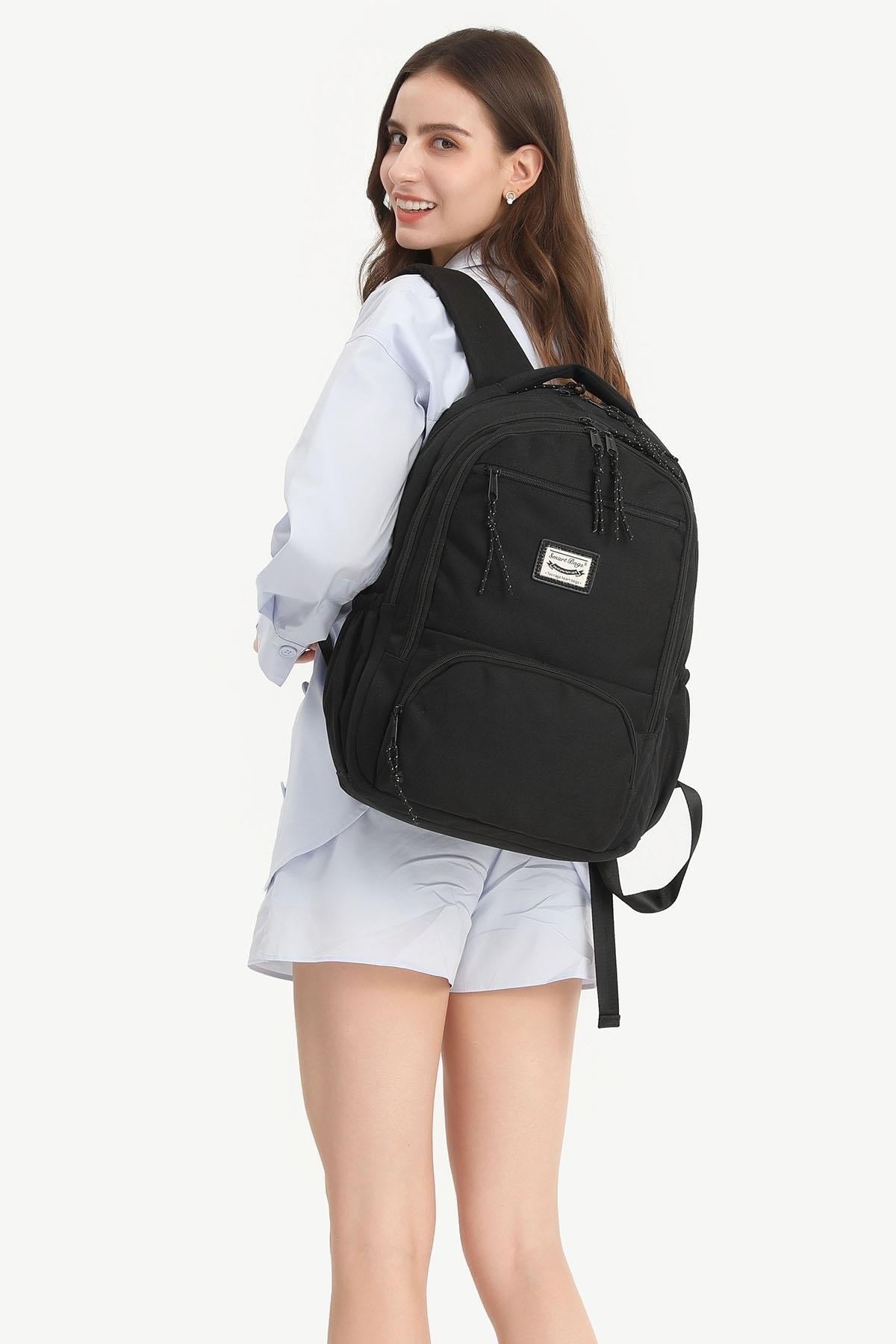 SMARTBAGS SCHOOL SIZE BACKPACK 2022-3196 BLACK