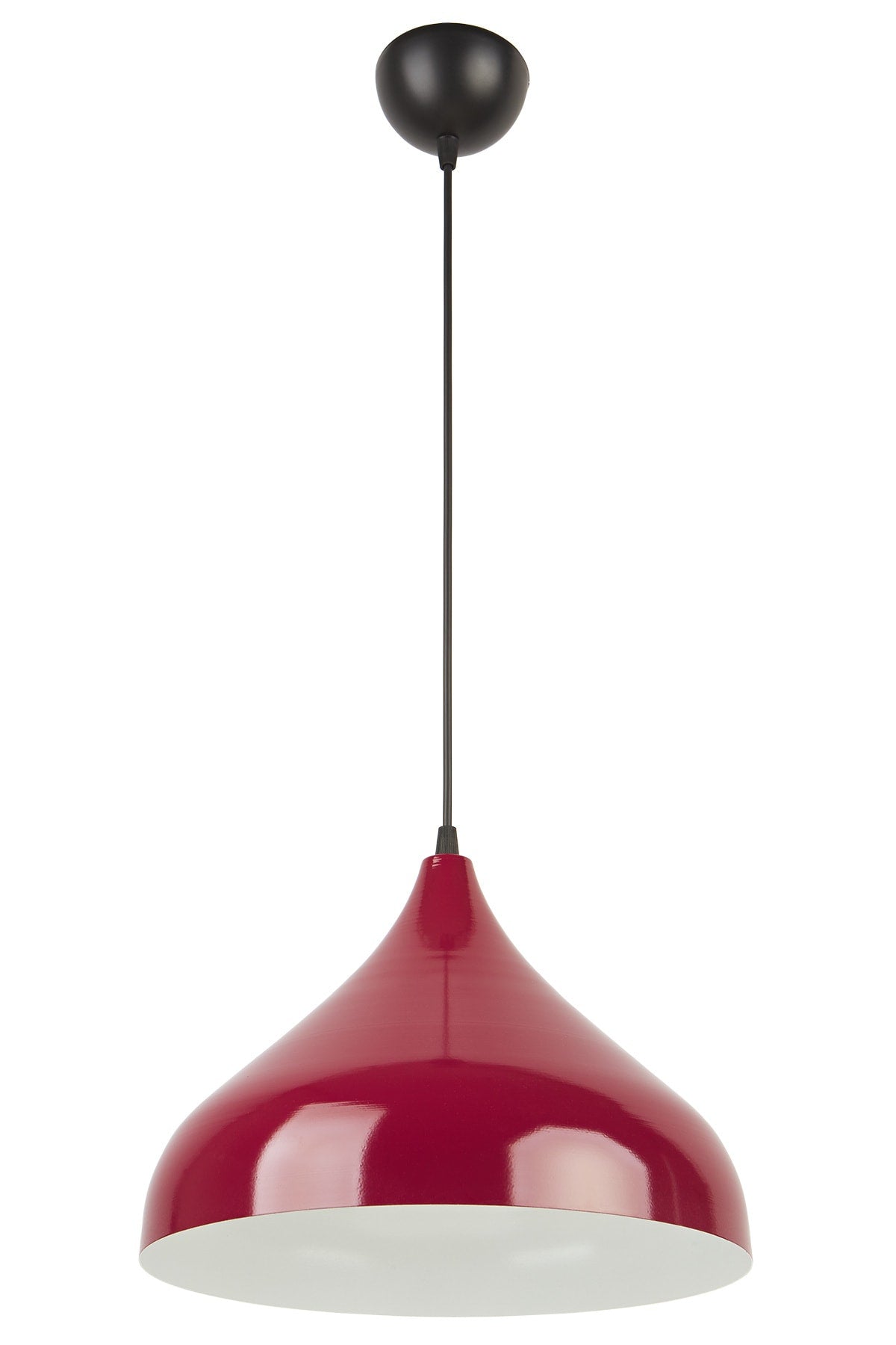 Reyes Special Design Modern Decorative Cafe Kitchen Living Room White Pendant Lamp Single Chandelier in Burgundy