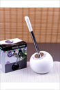 White Color Ceramic Toilet Brush - Swordslife