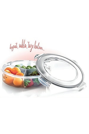 3 Compartment Lunch Box 1350 Ml Airtight & Liquid-Tight Storage Container Fresh Box