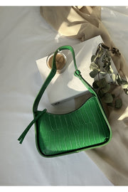 Green Women'S Crocodile Baguette Bag
