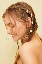 Gold Shell Hair Clip Set - Swordslife