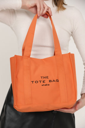 Orange U45 Snap Closure The Tote Bag Embroidered Canvas Fabric Casual Women'S Arm And Shoulder Bag 25