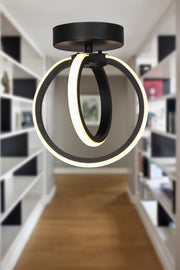 Sezen Led Ceiling Mounting Single Chandelier Black