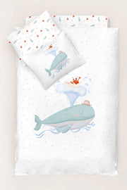 Boubou 100% Cotton Satin Baby Duvet Cover Set