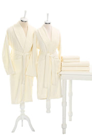 Carmin Cream Family Bathrobe Set - Swordslife