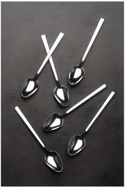 swordslife 6 Pieces Steel Teaspoon Set Stainless Steel