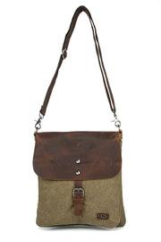 Cross The Borders With The Multifunctional Canvas Messenger Bag Khaki