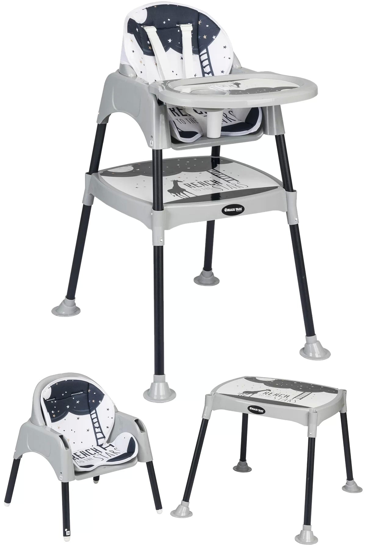 Babyfütterung 3In1 Arbeitstisch Hochstuhl