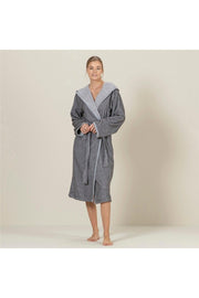 Julho Unisex Bathrobe Warm Gray - Swordslife