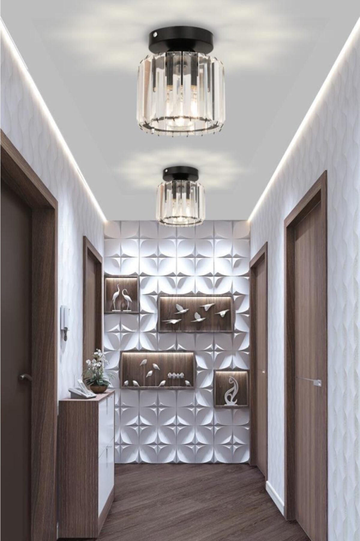 Plafonier Ceiling Black Y-10 Chandelier With Black Case