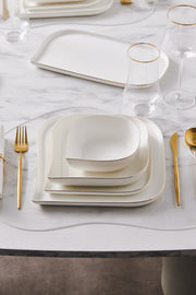 Streamline Slope 29 Piece Porcelain Dinner Set For 6 People