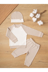 Comfort Series Unisex Baby Set Set of 3 Extra Soft 100% Cotton Special Roving Fabric