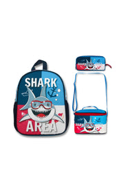 swordslife Shark Kindergarten Bag Lunch & Pencil Bag Set
