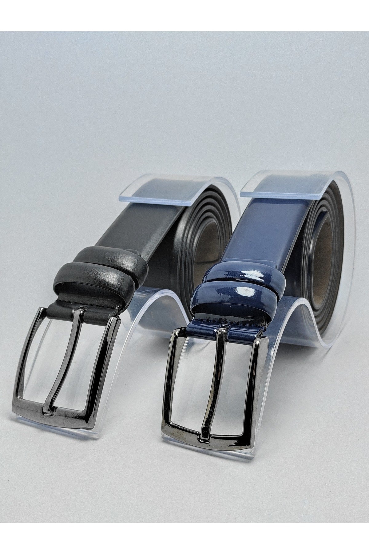 2er-Pack klassischer Herrengürtel