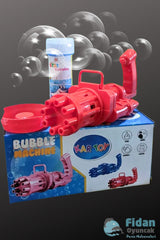 Battery Operated Foam Toy Bubble Foam Machine Gun Bubble Machine 50 ml Bubble Liquid