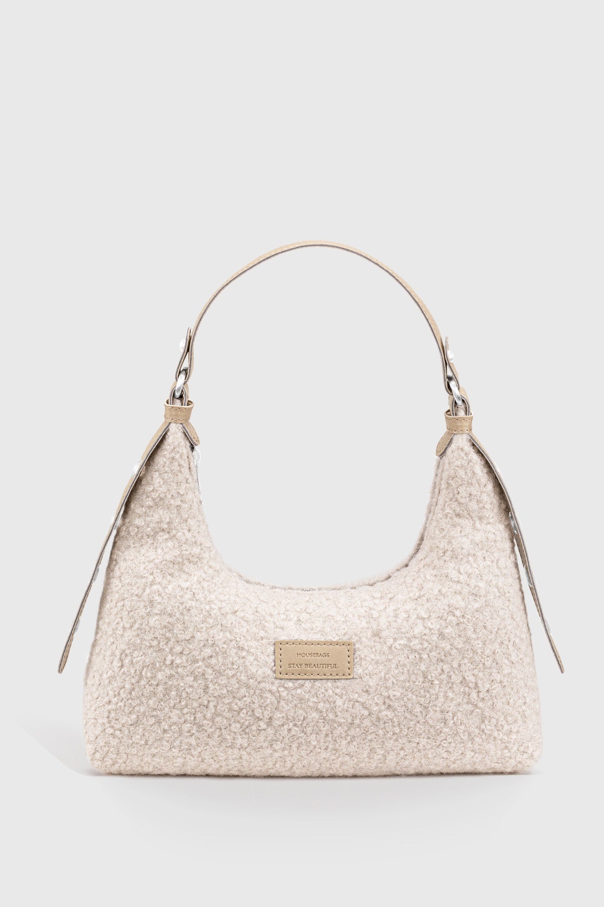 Women'S Faux Fur Woven Baguette Bag 205