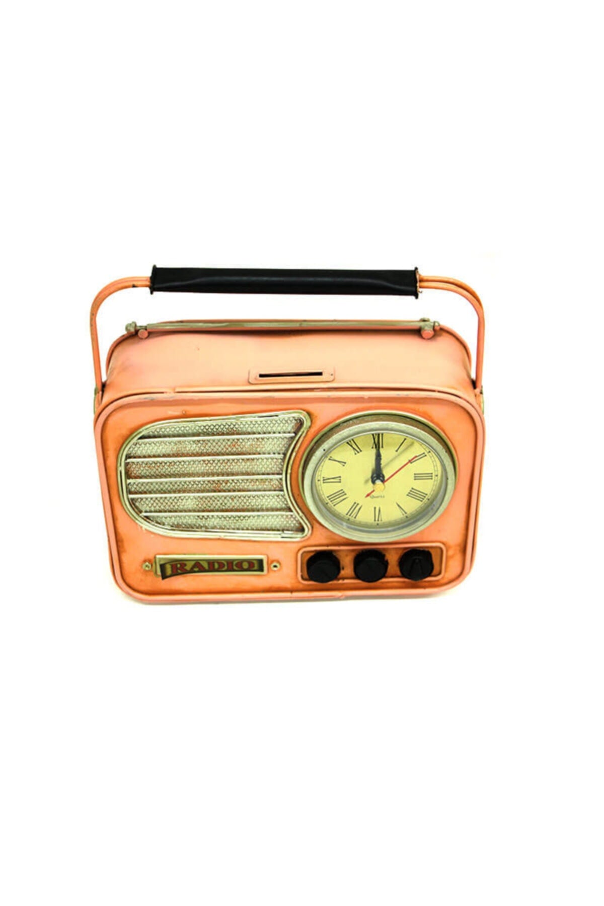 Decorative Radio Clock Piggy Bank