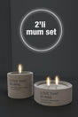 Gray Concrete 2 Lid Candle Set - Swordslife